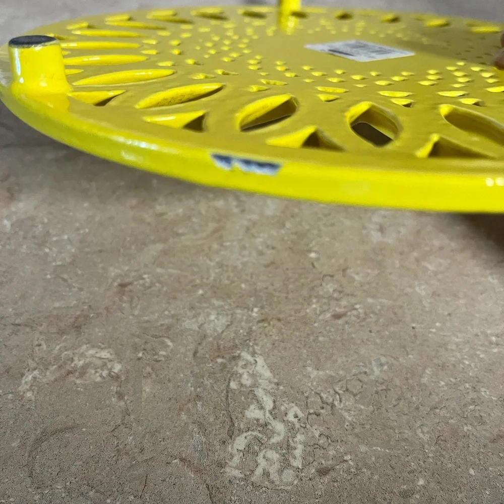 Yellow Decorative Round Trivet